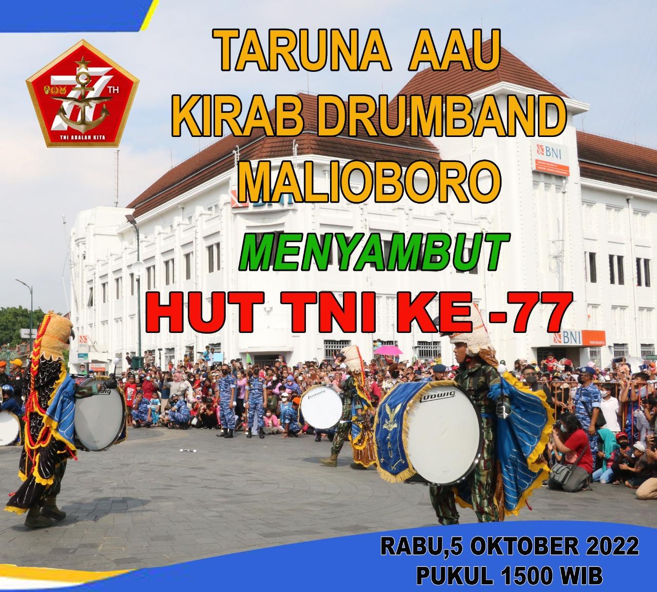 TARUNA AAU AKAN KIRAB DAN DISPLAY DRUMBAND DI MALIOBORO