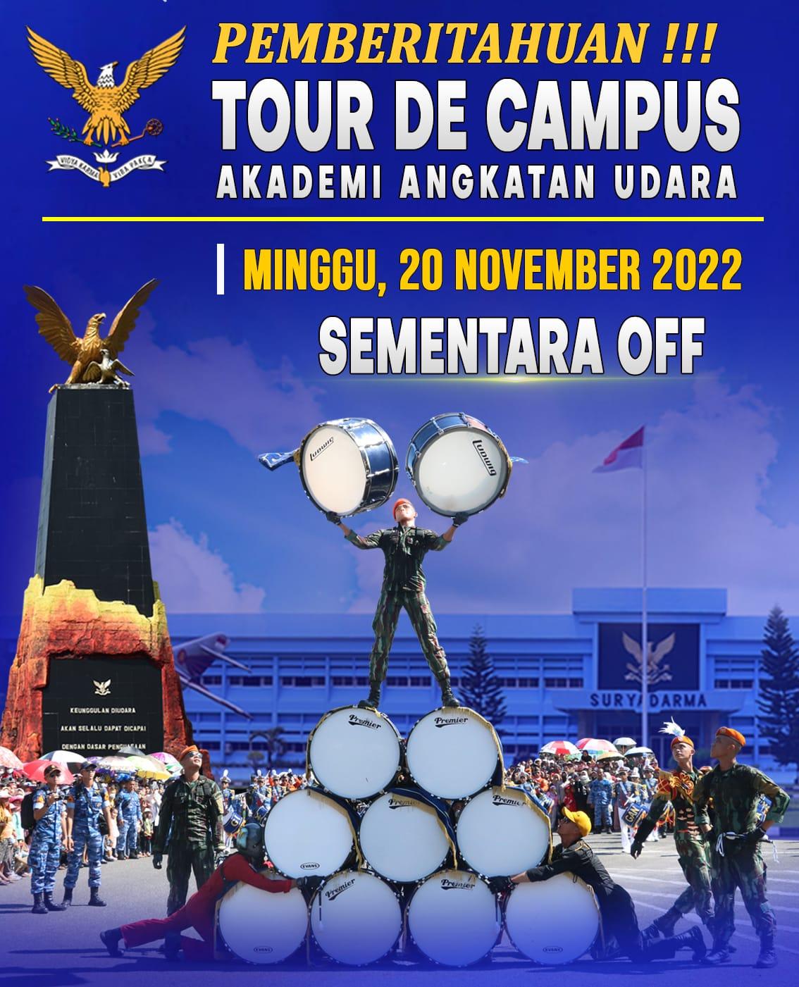 MINGGU PAGI (20-11-2022) TOUR DE CAMPUS DITIADAKAN