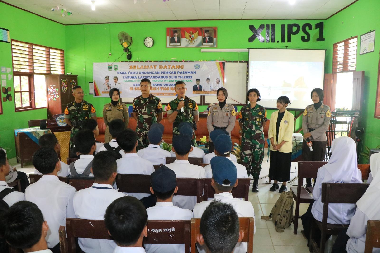 TARUNA AAU YONTARLAT III/ELANG LAKSANAKAN PENYULUHAN DAN TRAUMA HEALING