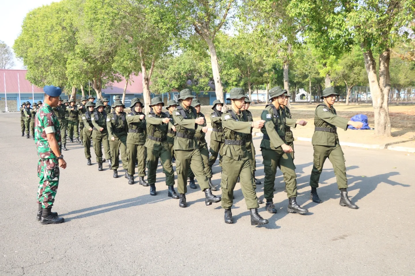 HARI KEDUA DIKLAT DI AAU, CPNS KEMENKEU LATIHAN PBB