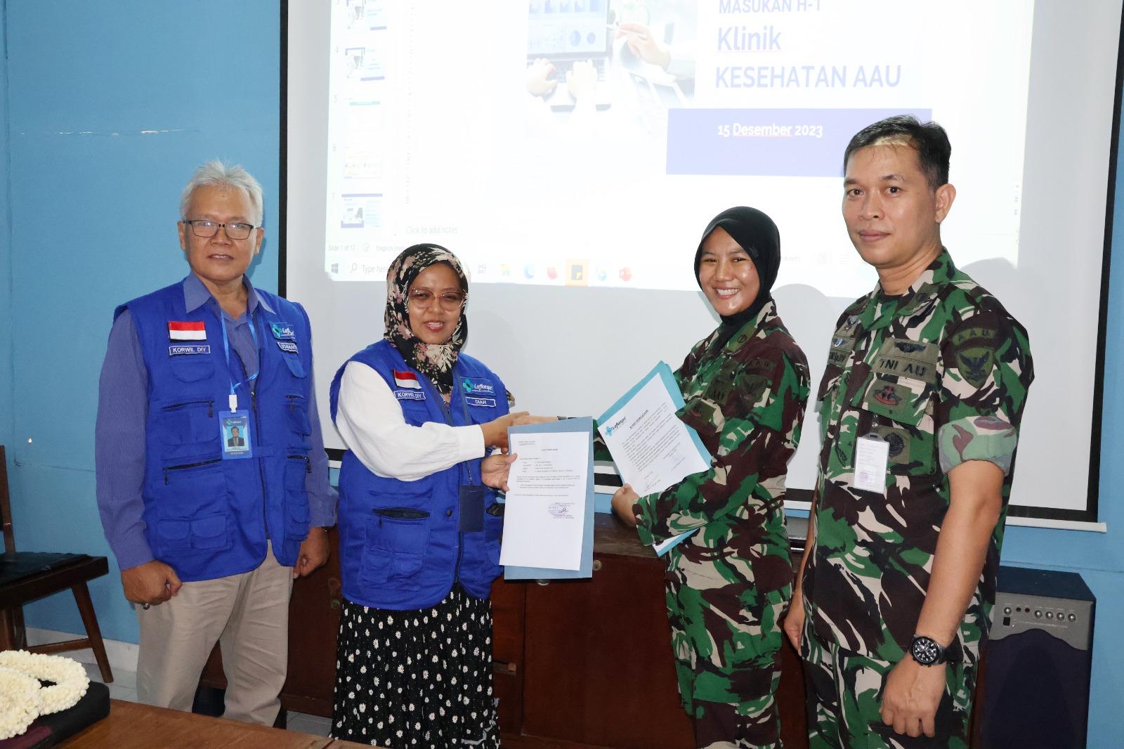 KLINIK KESEHATAN AAU TERIMA KUNJUNGAN SURVEIOR AKREDITASI LAFKESPRI