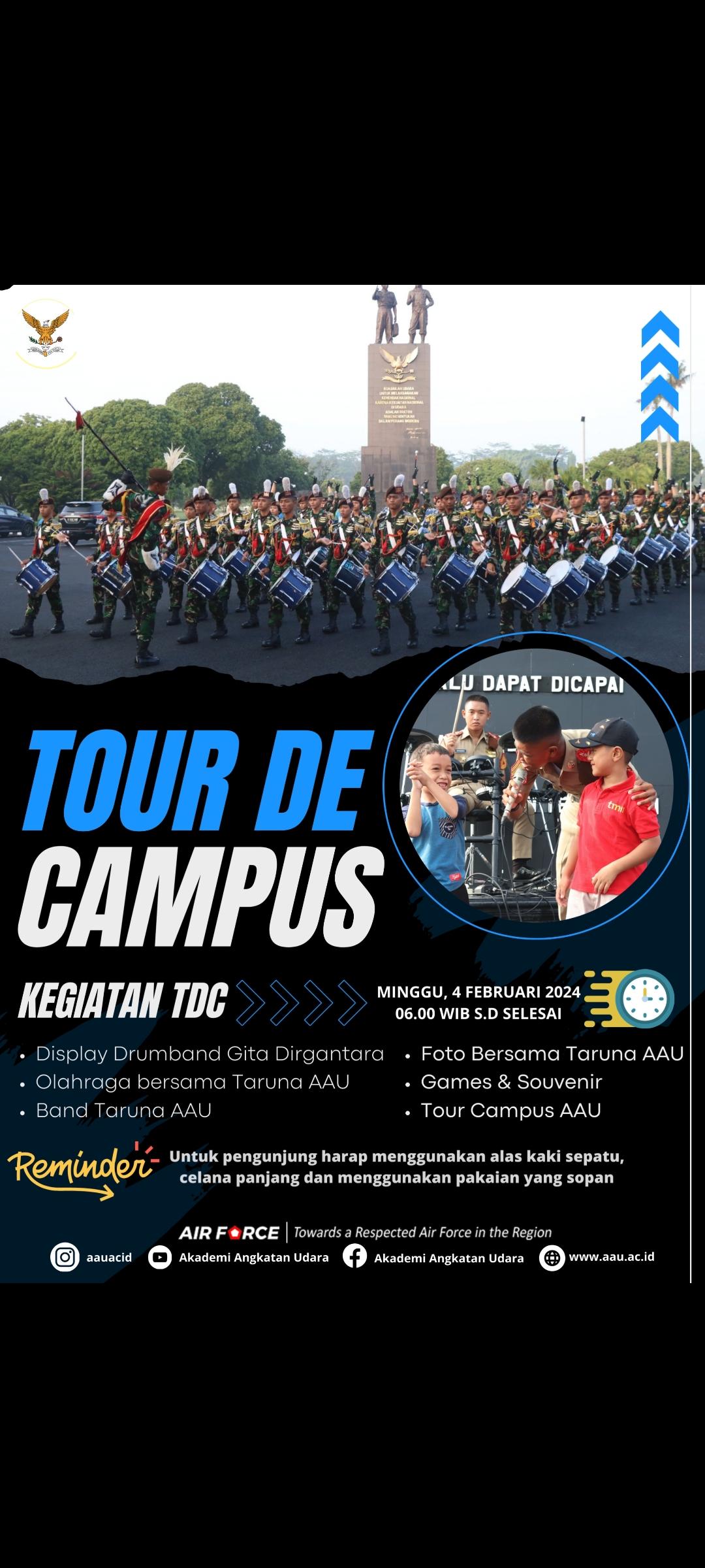 AAU KEMBALI GELAR ACARA TOUR DE CAMPUS