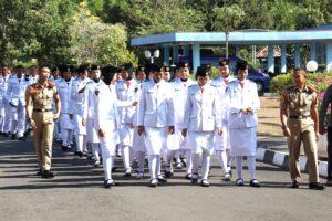 KUNJUNGAN PASKIBRAKA JATIM KE AAU