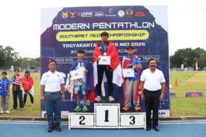 Atlet Indonesia Perkasa di Cabang Biathle Modern Pentathlon Southeast Asian Championship 2025