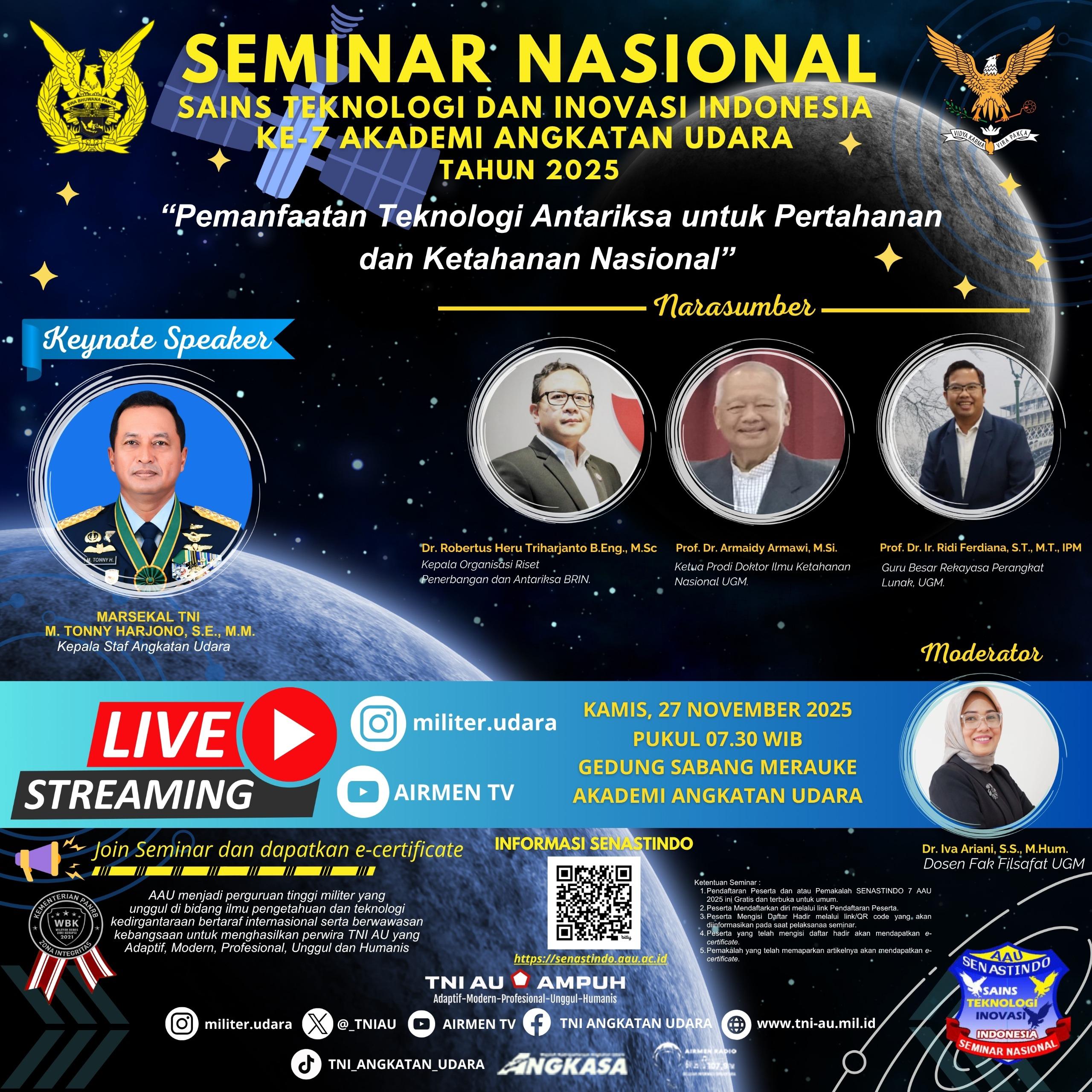 Seminar Nasional Sains, Teknologi, dan Inovasi Indonesia (SENASTINDO) ke-7
