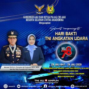 Selamat Memperingati Hari Bakti TNI Angkatan Udara ke-78