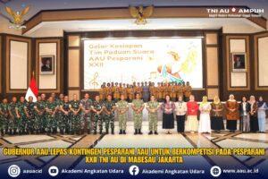 GUBERNUR AAU LEPAS KONTINGEN PESPARANI AAU,  DENGAN PESAN SEMANGAT DAN KEKOMPAKAN