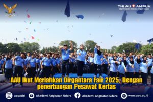 AAU Ikut Meriahkan Dirgantara Fair 2025 dengan Penerbangan Pesawat Kertas