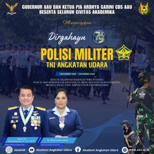 Dirgahayu POLISI MILITER TNI ANGKATAN UDARA 1 NOVEMBER 1945 – 1 NOVEMBER 2025