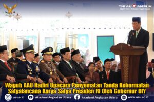 Wagub  AAU Hadiri Upacara Penyematan Tanda Kehormatan Satyalancana Karya Satya Presiden RI Oleh Gubernur DIY