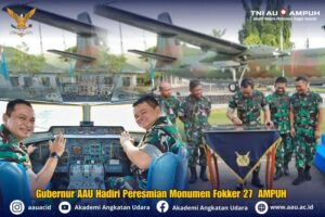 Gubernur AAU Hadiri Peresmian Monumen Fokker 27 AMPUH di Lanud Halim Perdanakusuma