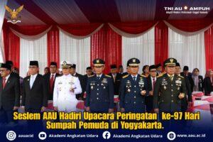 Seslem AAU Hadiri Upacara Peringatan ke-97 Hari Sumpah Pemuda di Yogyakarta.