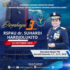 Dirgahayu RSPAU dr. Suhardi Hardjolukito  22 Oktober 2025