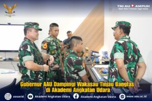 Gubernur AAU Dampingi Wakasau Tinjau Bangfas di Akademi Angkatan Udara