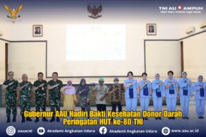 Gubernur AAU Hadiri Bakti Kesehatan Donor Darah Peringatan HUT ke-80 TNI