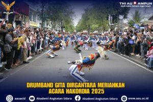 Drumband Gita Dirgantara AAU Meriahkan Hari Antikorupsi Sedunia 2025