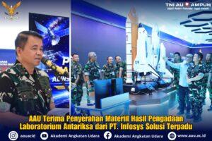 AAU Terima Penyerahan Materiil Hasil Pengadaan Laboratorium Antariksa dari PT. Infosys Solusi Terpadu