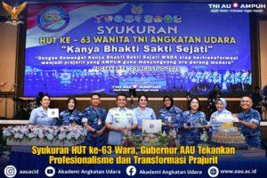 Syukuran HUT ke-63 Wara, Gubernur AAU Tekankan Profesionalisme dan Transformasi Prajurit