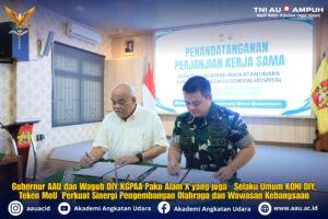 Gubernur AAU dan Wagub DIY KGPAA Paku Alam X selaku Ketua Umum KONI DIY, Teken MoU Perkuat Sinergi Pengembangan Olahraga dan Wawasan Kebangsaan